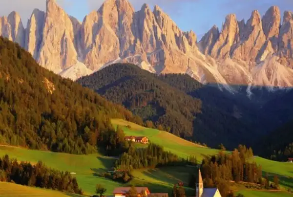 Bolzano al pie de los alpes