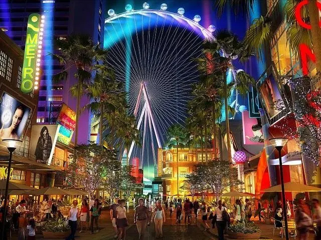 High Roller, una de las atracciones familiares más populares de Las Vegas High Roller Las Vegas con vista panorámica ideal para niños