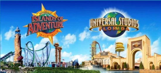 Logotipos y atracciones de Universal Studios Islands of Adventure