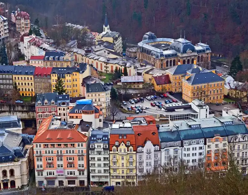 foto aerea de karlovy vary