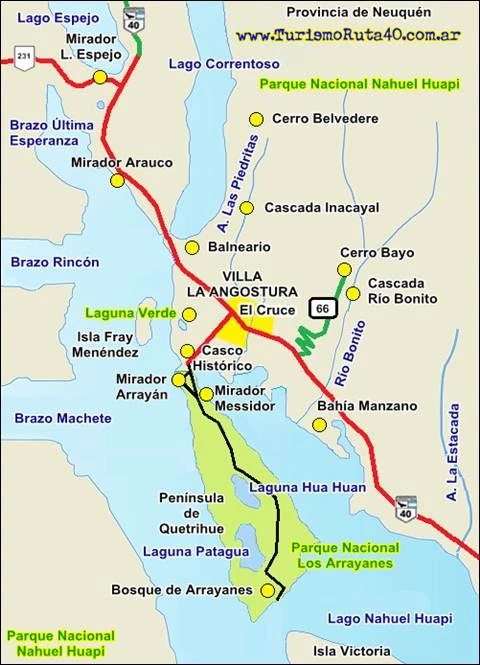 Mapa de caminatas por la Patagonia Mapa de caminatas por la patagonia