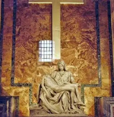 Roma: la Piedad de Miguel Angel en la Basílica de San Pedro