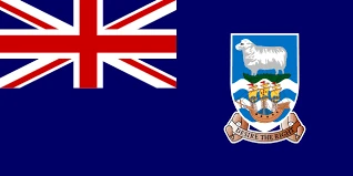 Bandera con cruz británica y escudo heráldico azul