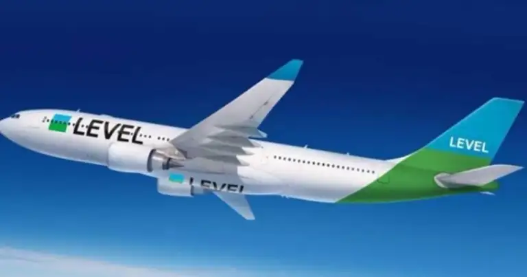Avión blanco y verde volando con cielo azul