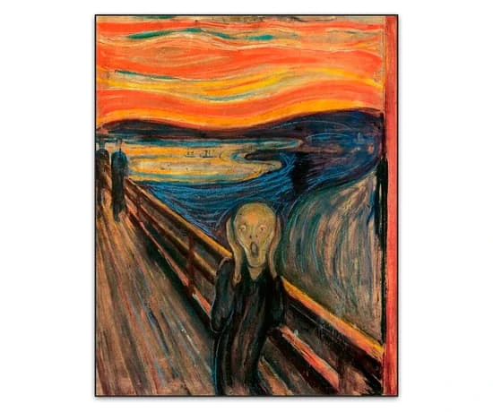 El Grito, de Edvard Munch, es otra de las obras de arte famosas