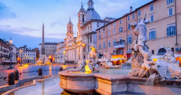 fuentes de plaza navona en roma