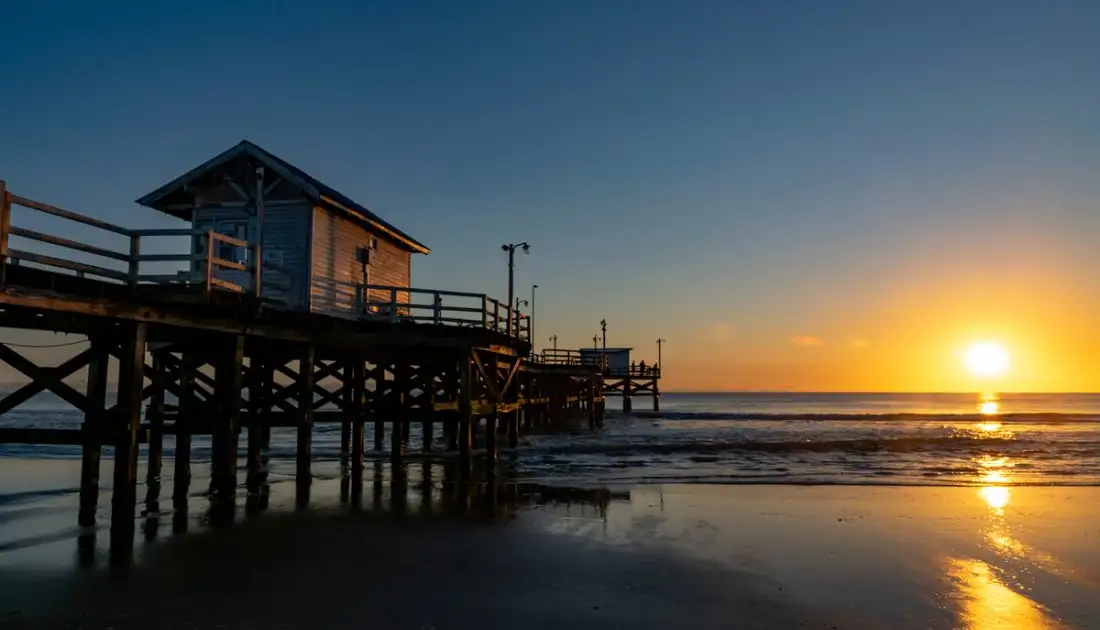 Atardecer en la Costa Argentina desde la playa