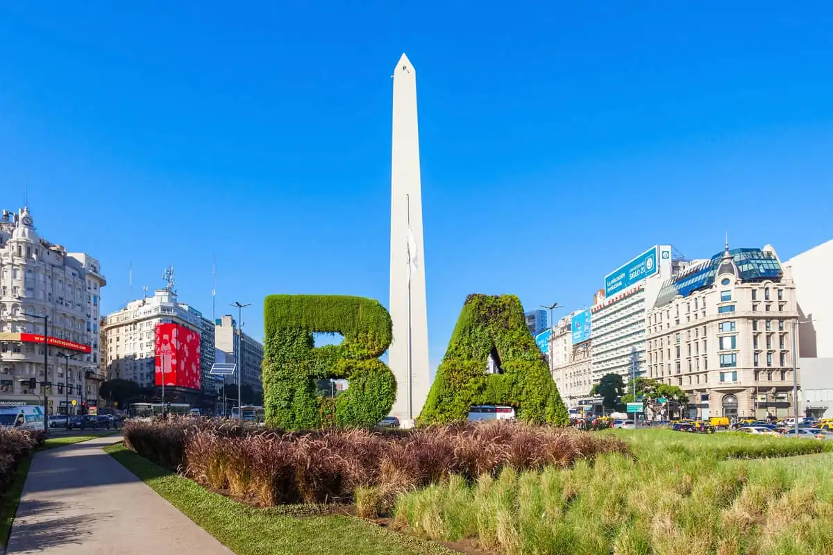 El obelisco en Buenos Aires