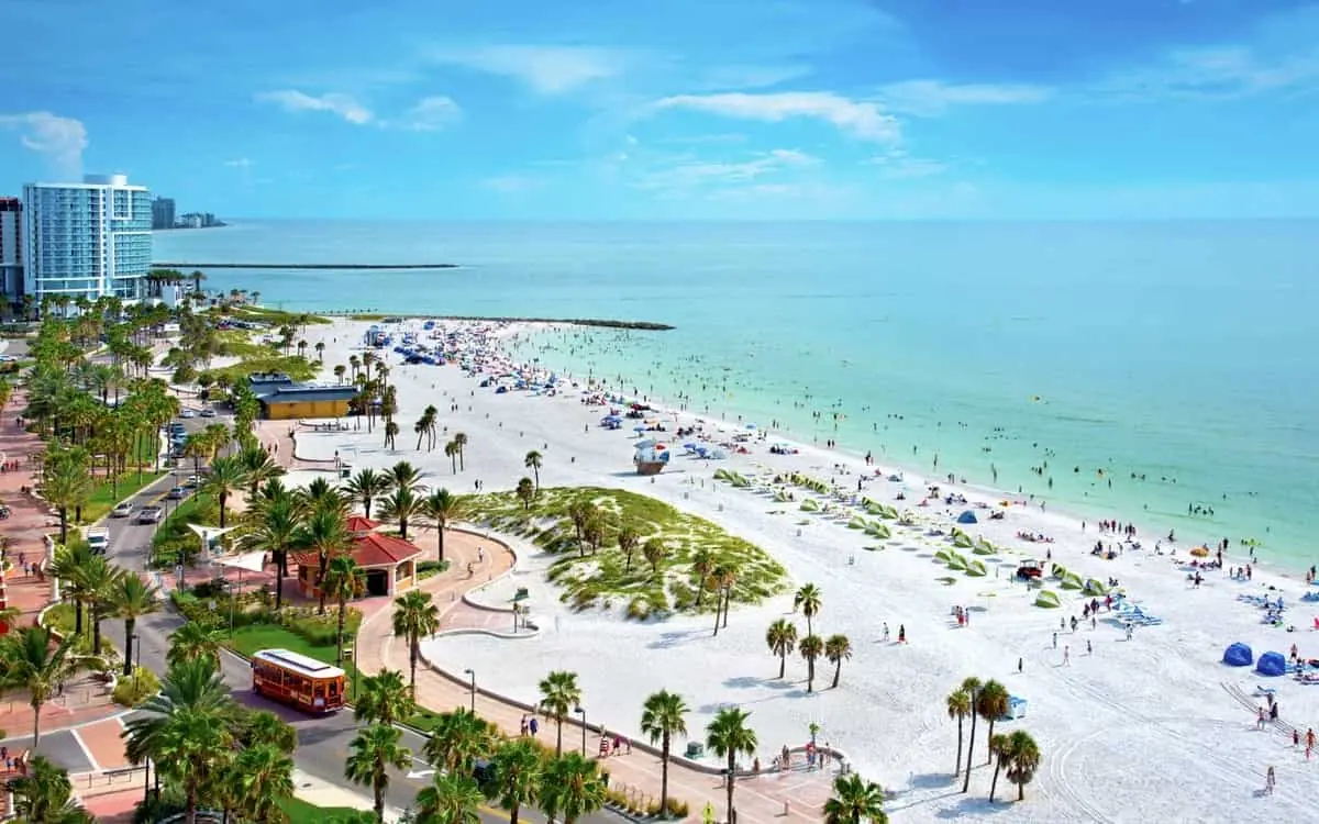 Puesta de sol en Clearwater Beach, Tampa