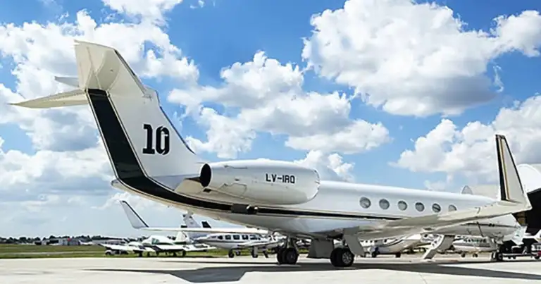 avion privado de messi