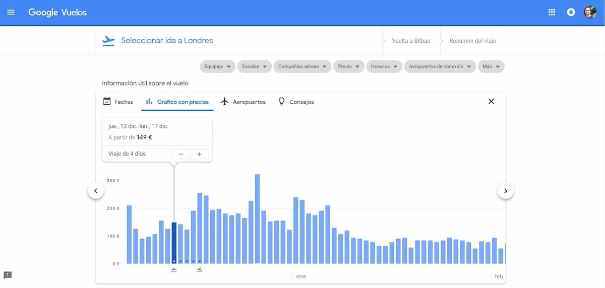 google vuelos baratos
