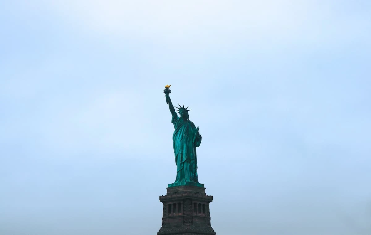 Monumento de la Estatua de la Libertad en Nueva York