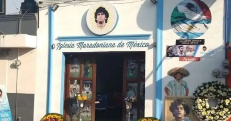 Iglesia de Maradona: el pueblo de México que la resguarda