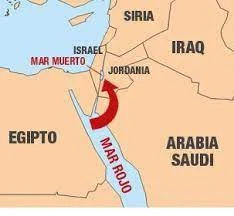 mapa del mar muerto