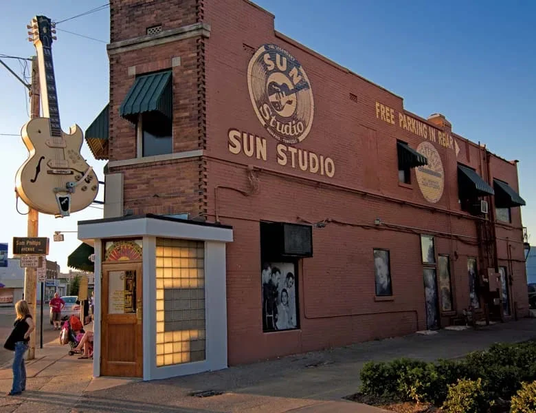 El edificio de Sun Studio, en Memphis, Tennessee
