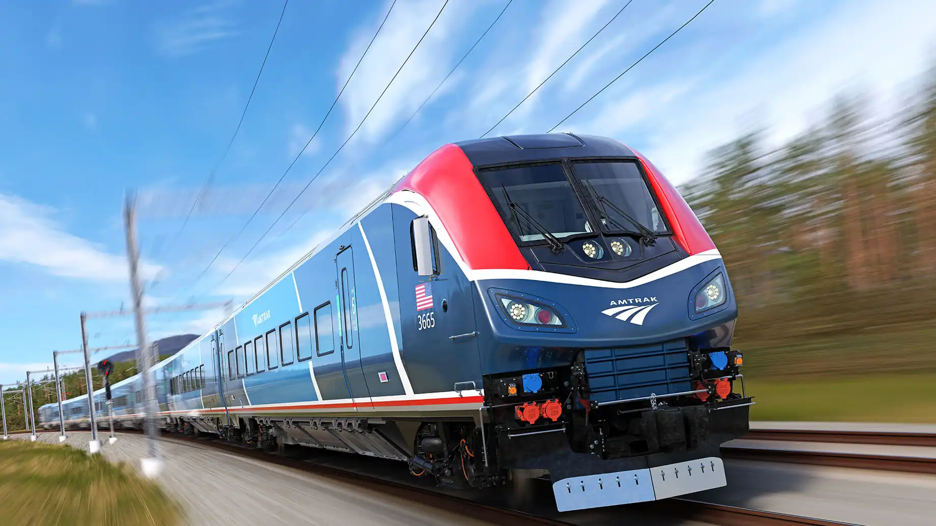 trenes modernos en estados unidos