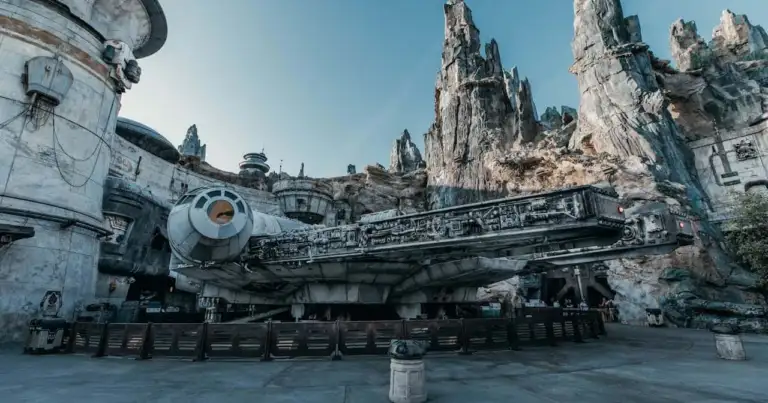 Millennium Falcon en Star Wars Galaxy’s Edge, una de las áreas más visitadas de Walt Disney World