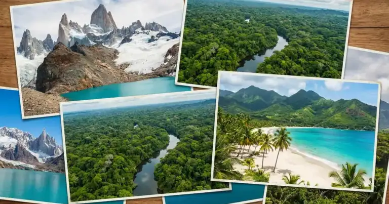 Paisajes de América con montañas, selva y playas entre los países más hermosos del mundo
