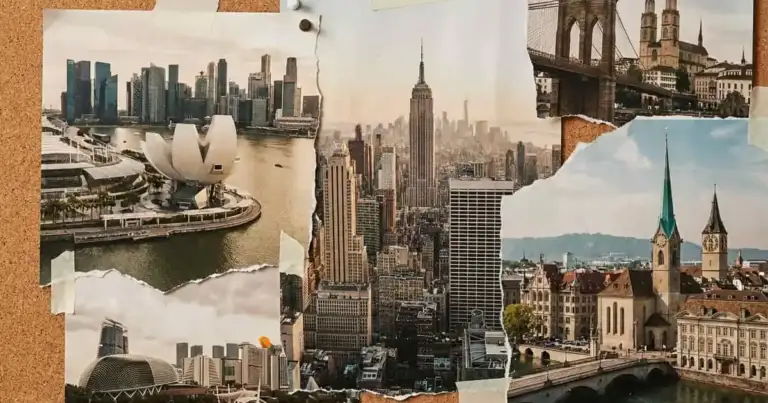 collage de ciudades como Singapur, Nueva York y Zúrich, entre las más caras del mundo para vivir en 2026